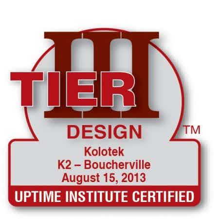 eStruxture Data Centers MTL-3 - Uptime Certification