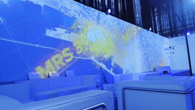 Enceinte Portuaire (MRS2) - Interxion Inauguration MRS2 - Mapping immersif