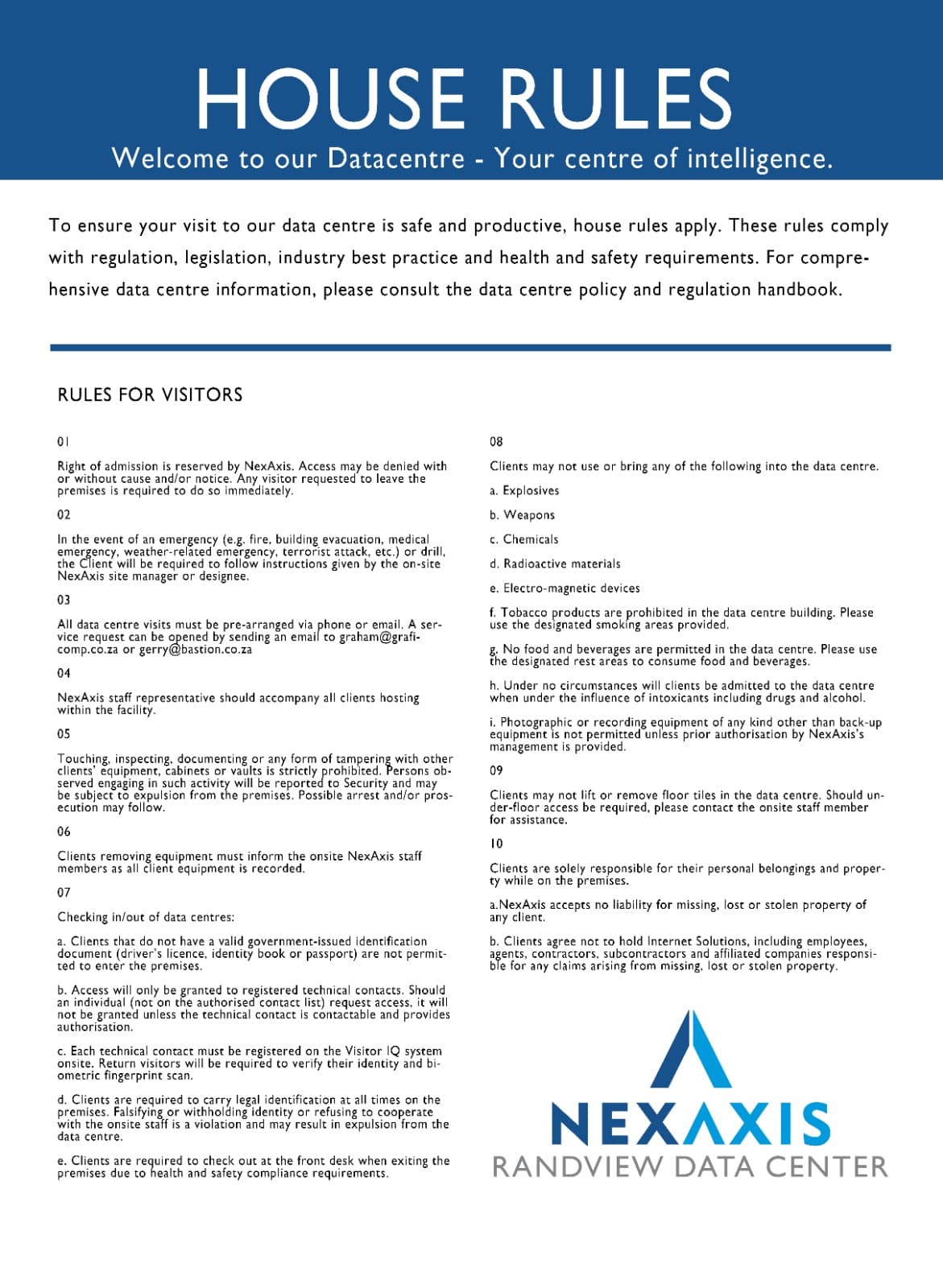 NexAxis Randview Datacentre - NexAxisHouseRules.jpg